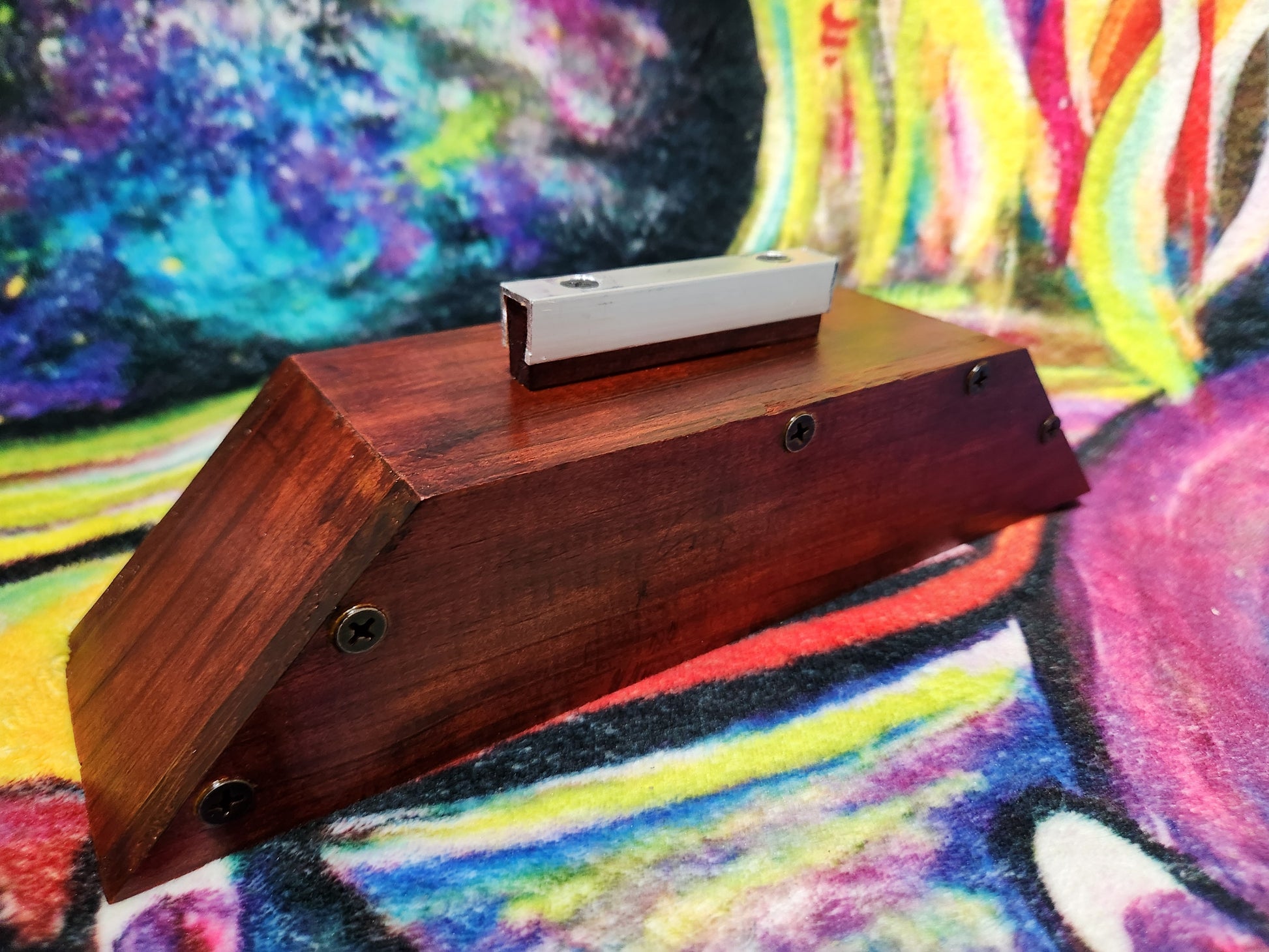 Dual Ramp w/ Metal Ledge | Handmade Fingerboard Obstacle