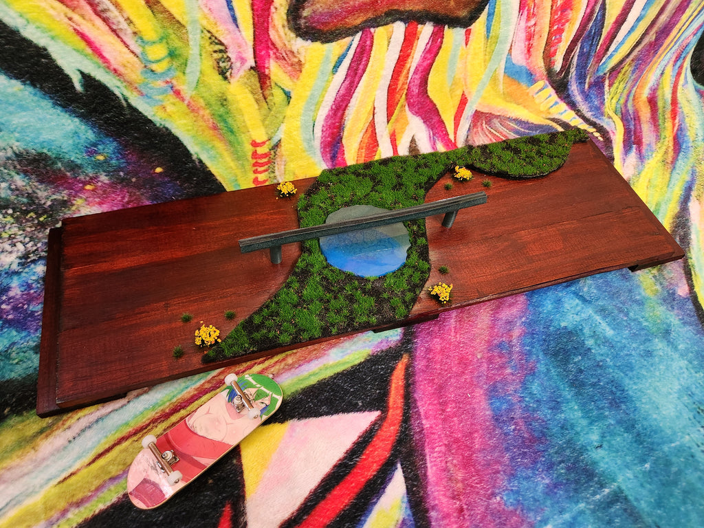 DIRTY RAIL POND | Handmade Fingerboard Obstacle Park Diorama