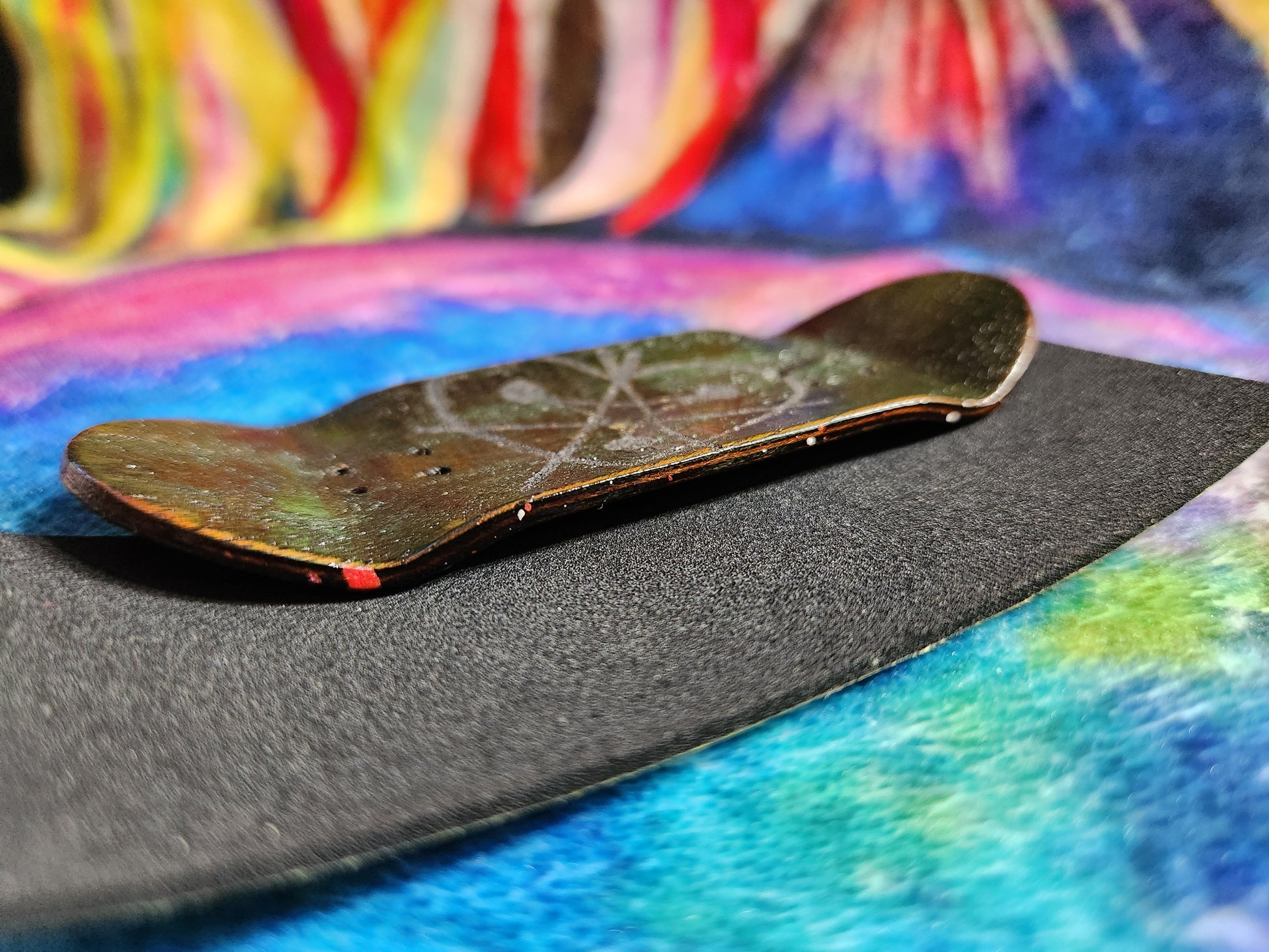 DE STIJL #1 DEEP EVERGREEN | Handmade 34mm Deck