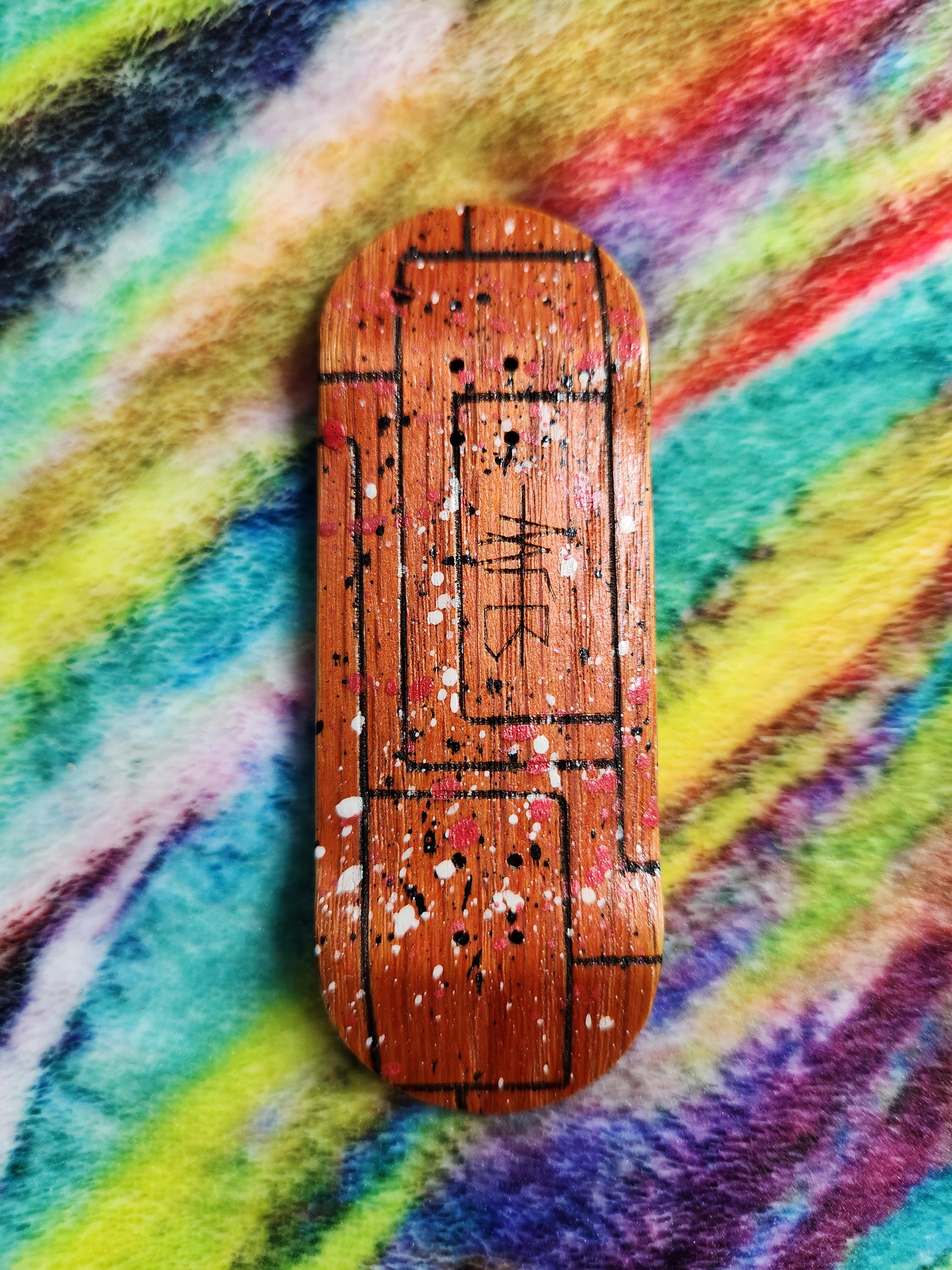 DE STIJL #1 ORANGE | Handmade 34mm Deck