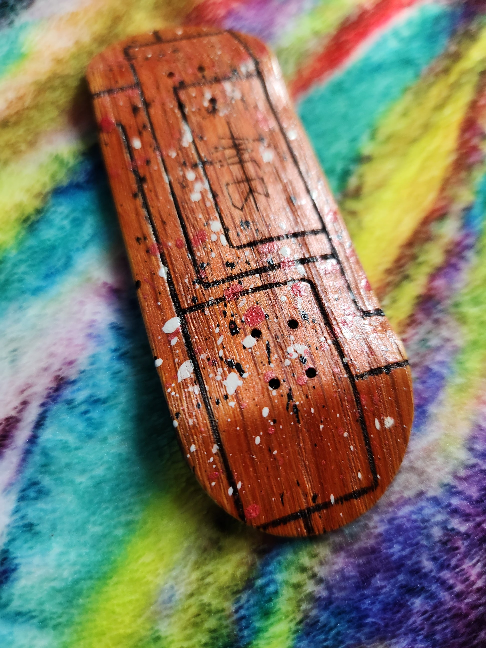 DE STIJL #1 ORANGE | Handmade 34mm Deck