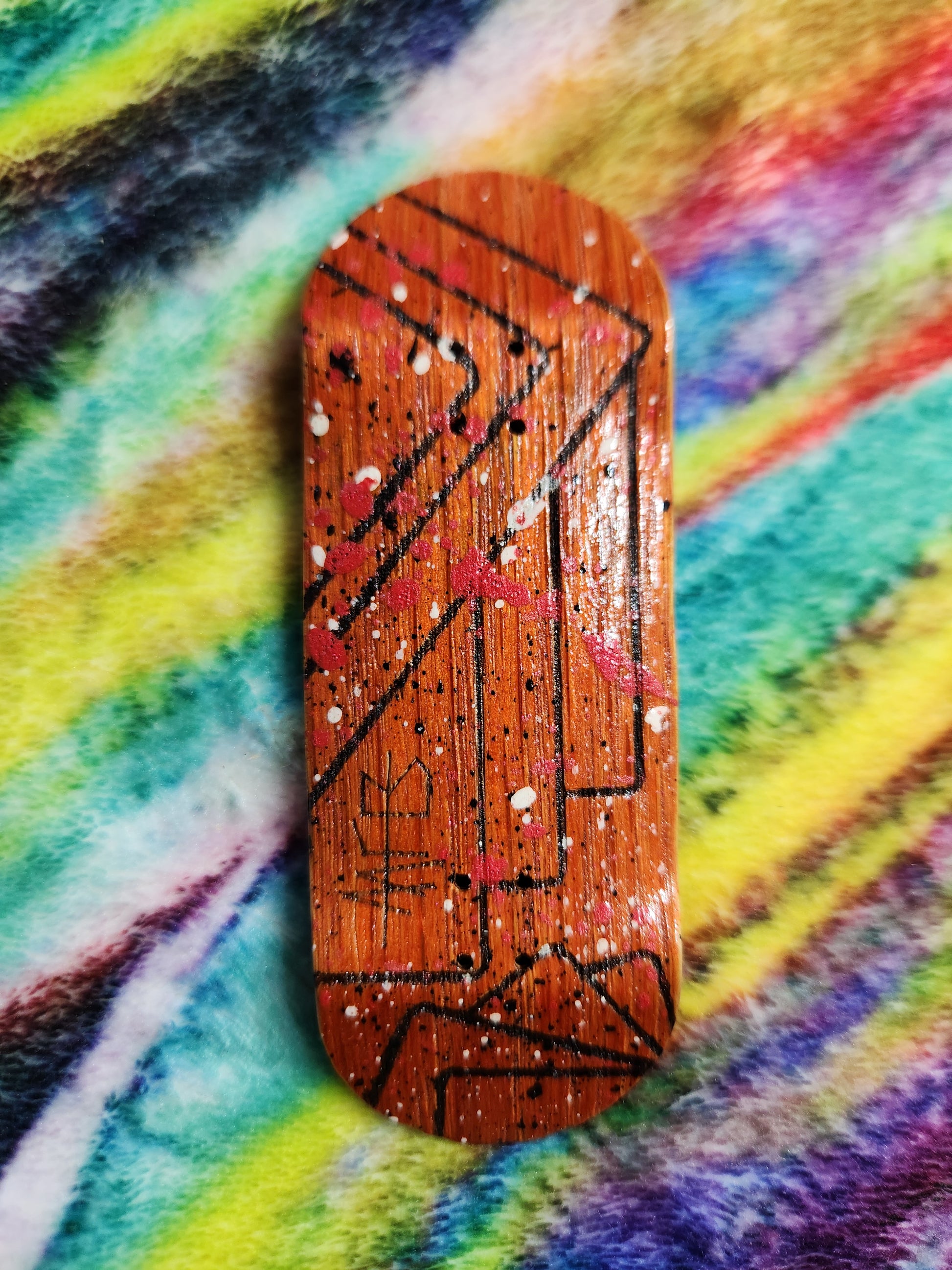 DE STIJL #3 ORANGE | Handmade 34mm Deck