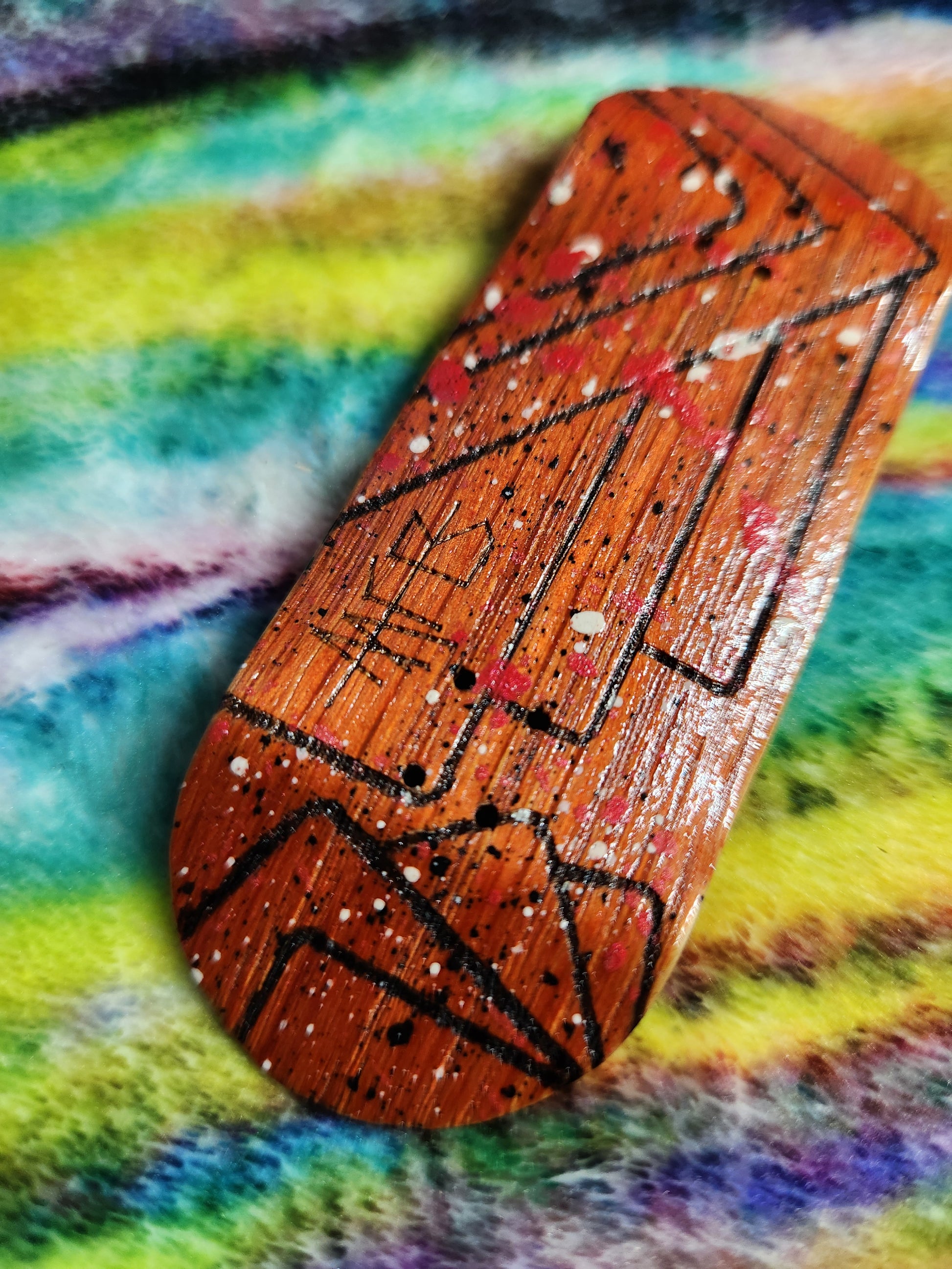 DE STIJL #3 ORANGE | Handmade 34mm Deck