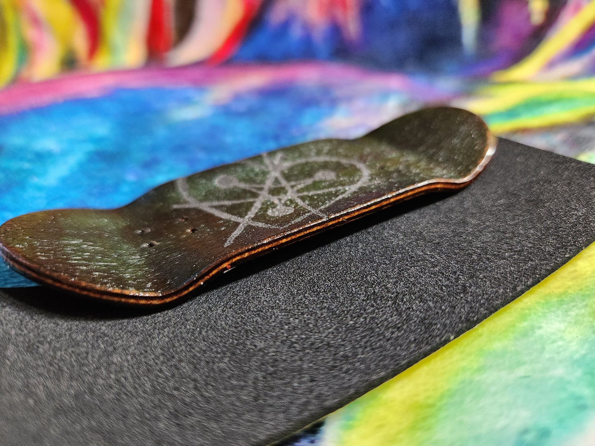 DE STIJL #2 DEEP EVERGREEN | Handmade 34mm Deck