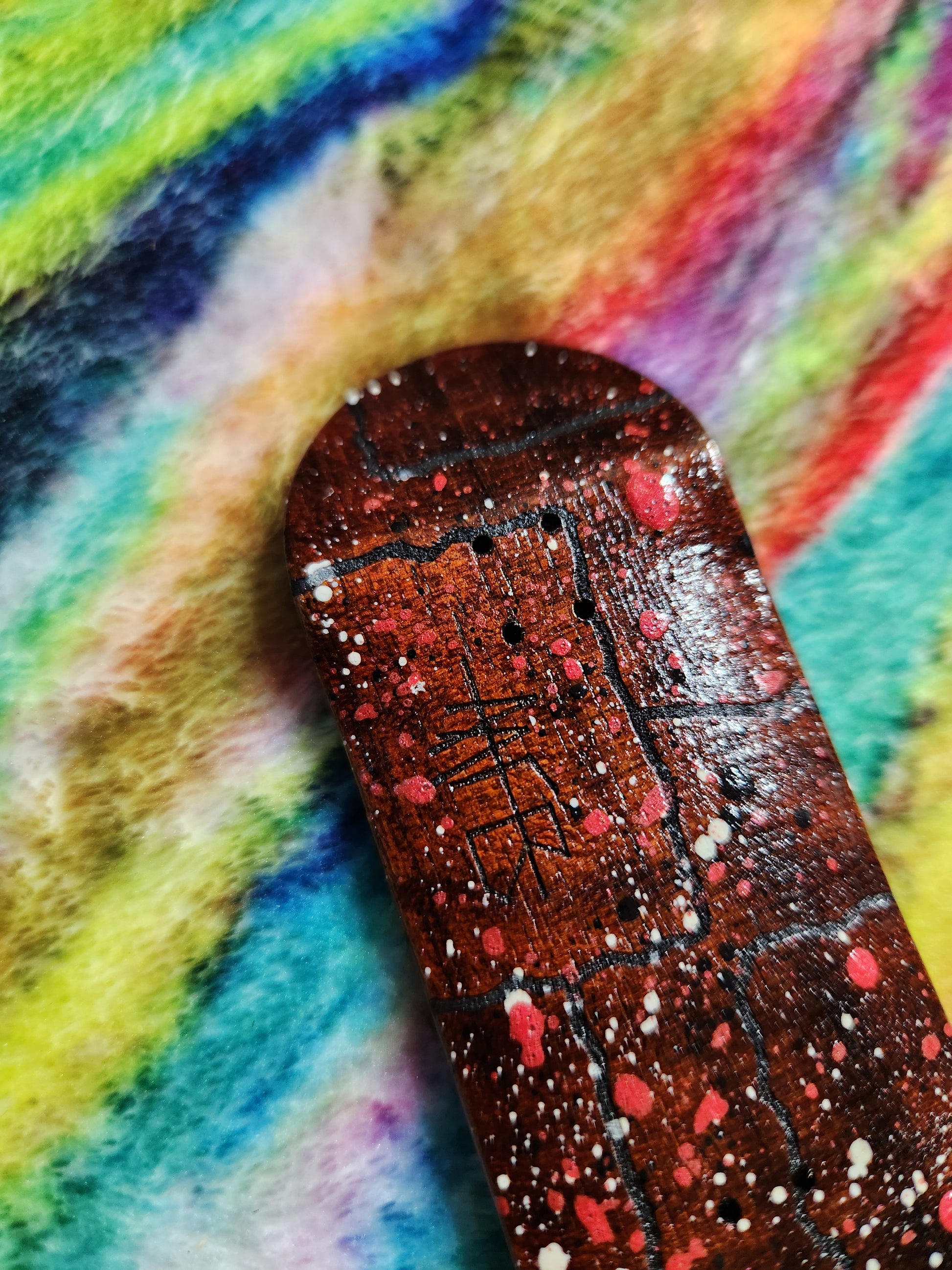 DE STIJL #2 AUBURN | Handmade 34mm Deck
