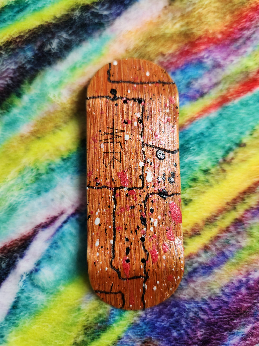 DE STIJL #2 ORANGE | Handmade 34mm Deck