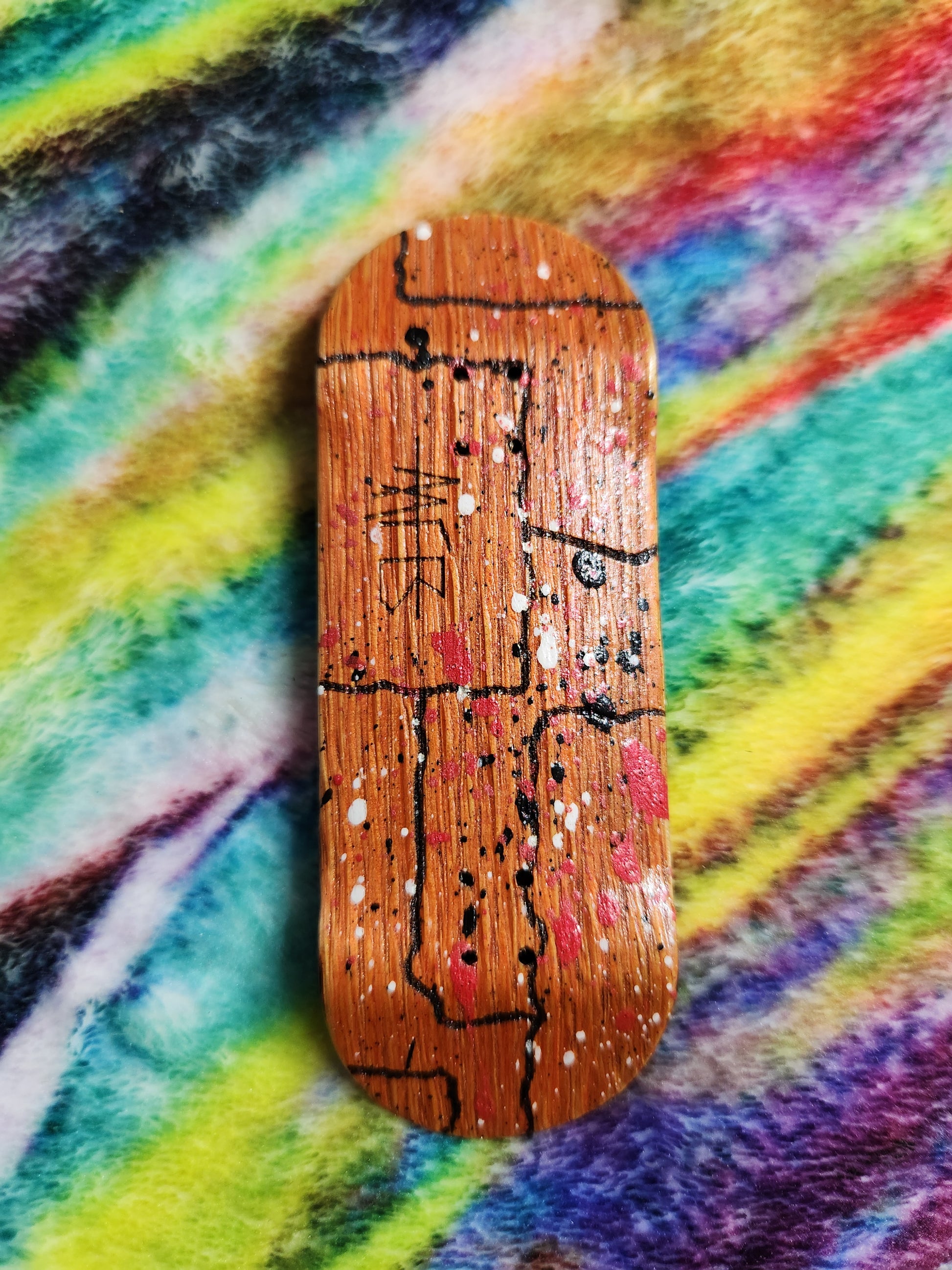 DE STIJL #2 ORANGE | Handmade 34mm Deck