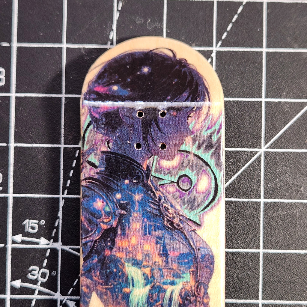 A Knight Proudly Wears Her Kingdom - 34mm Fingerboard Deck | OG POP - Popsicle