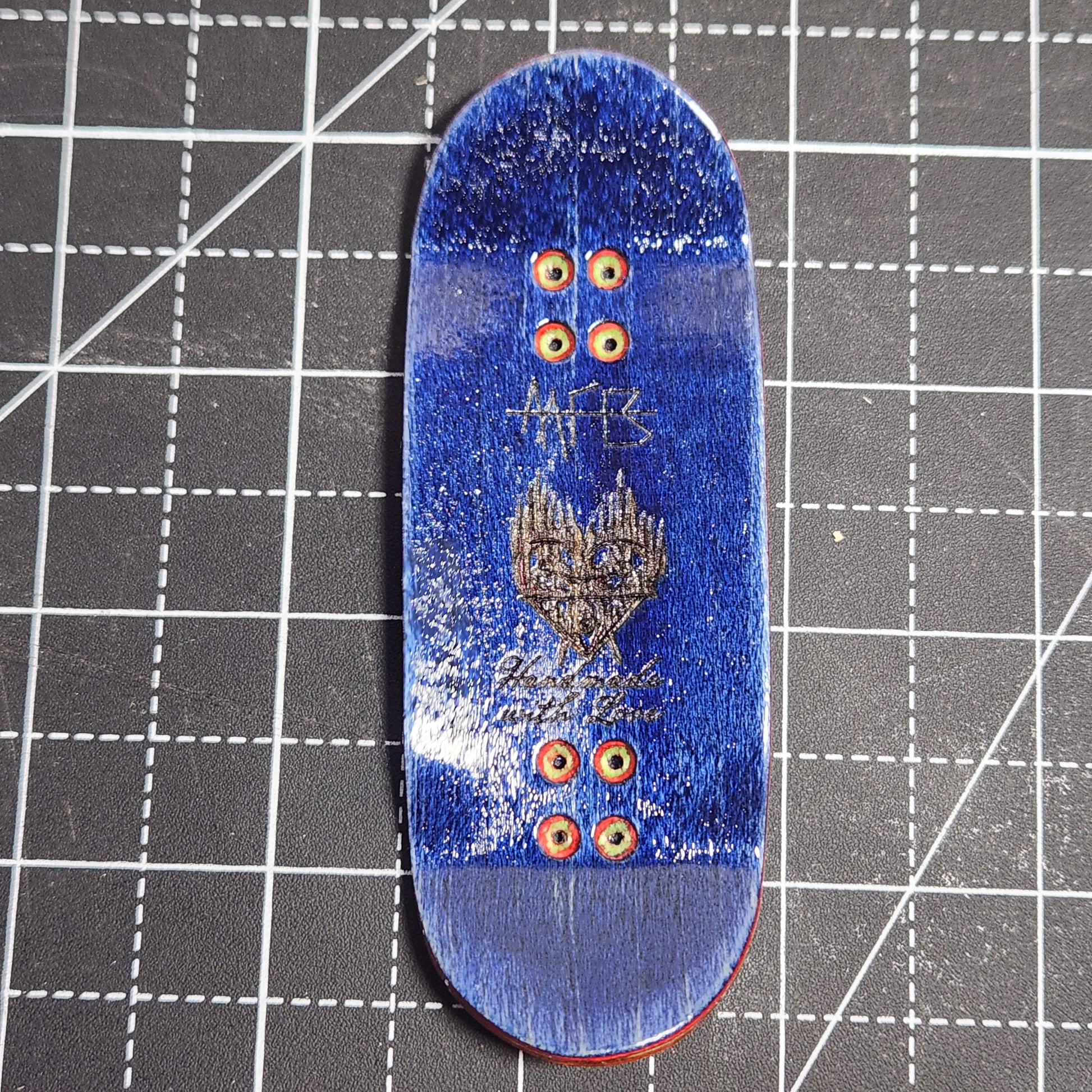 Short Hair & Cherry Blossoms - 36mm Fingerboard Deck