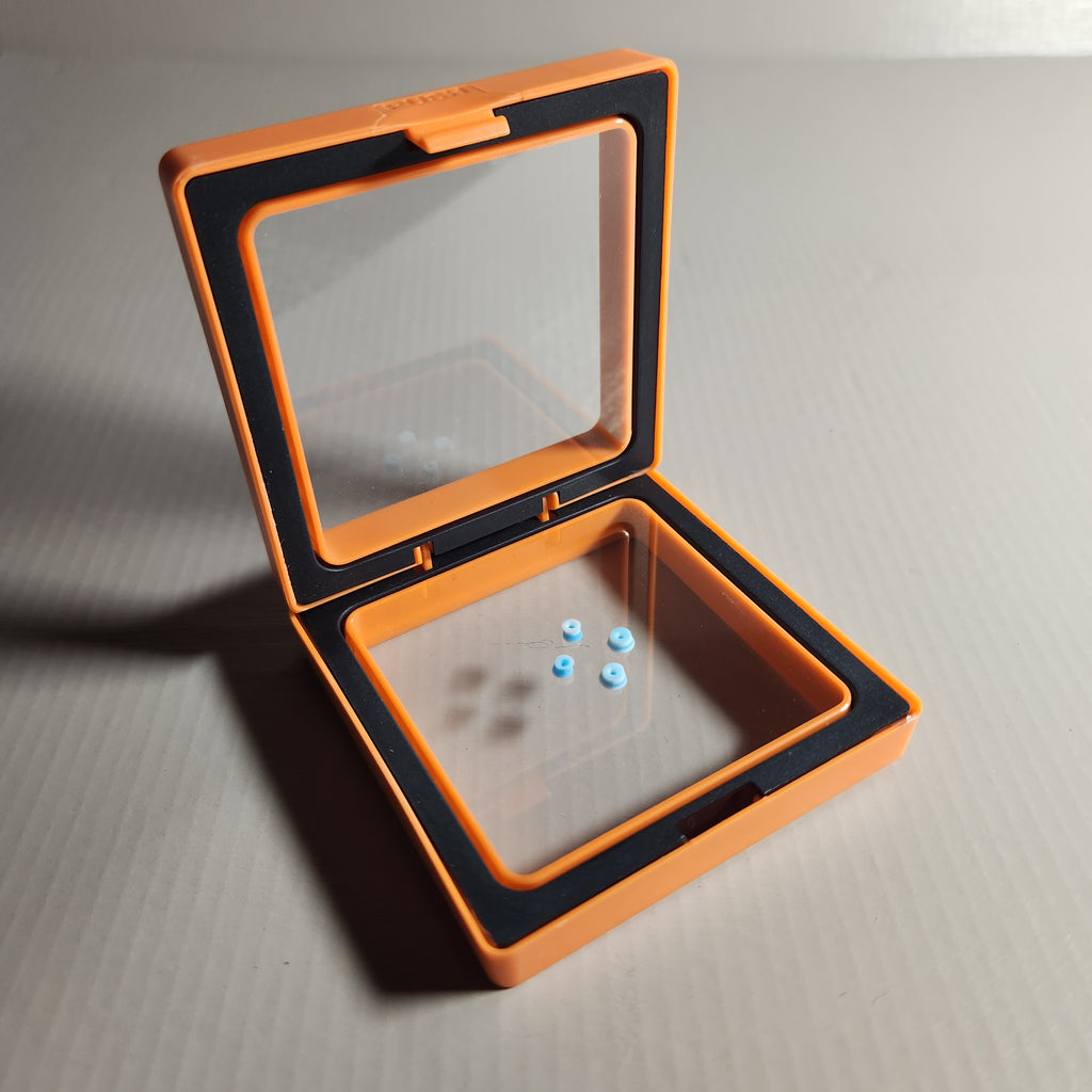 White & Blue | 78a Arkonic Fingerboard Bushings - Not UV Fluorescent