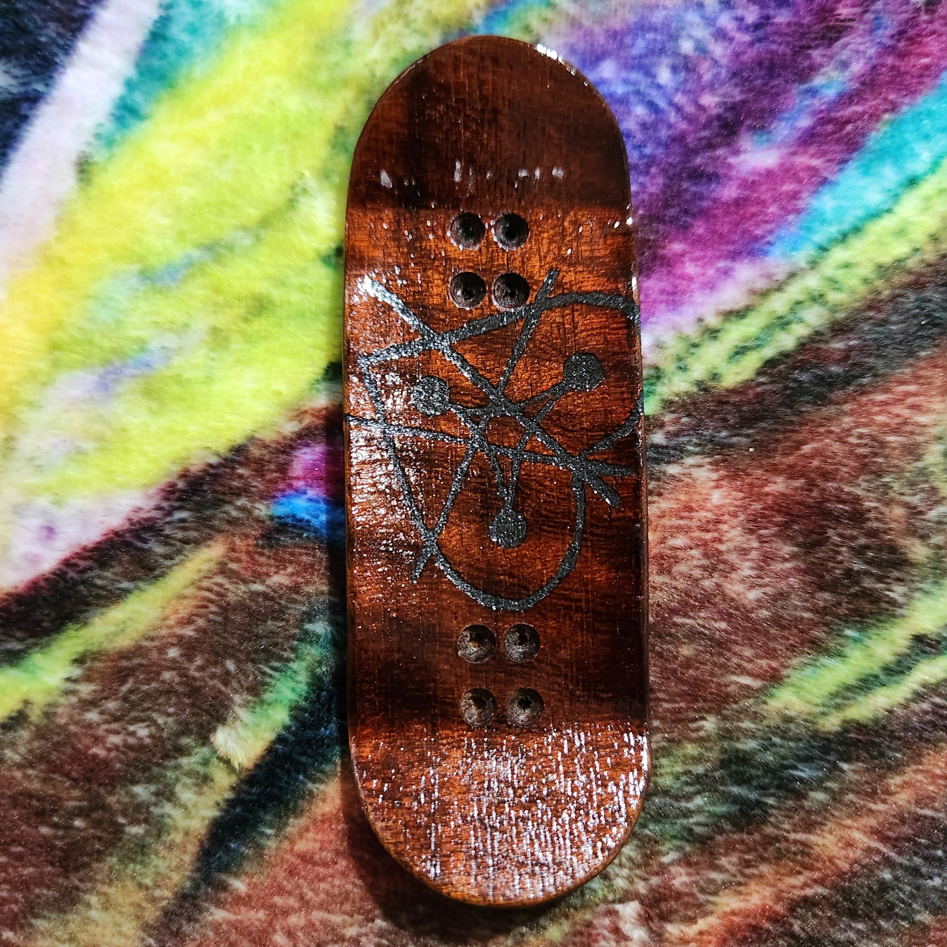 DE STIJL #3 AUBURN | Handmade 34mm Deck