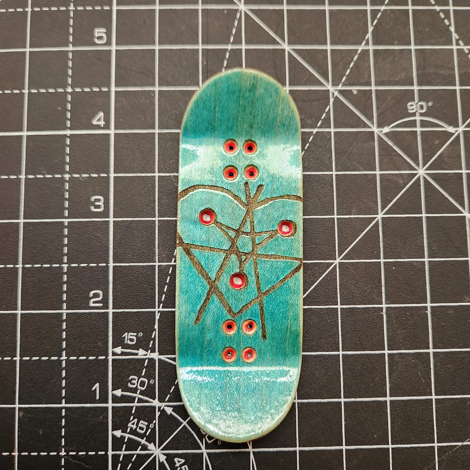 A Knight Proudly Wears Her Kingdom - 34mm Fingerboard Deck | OG POP - Popsicle