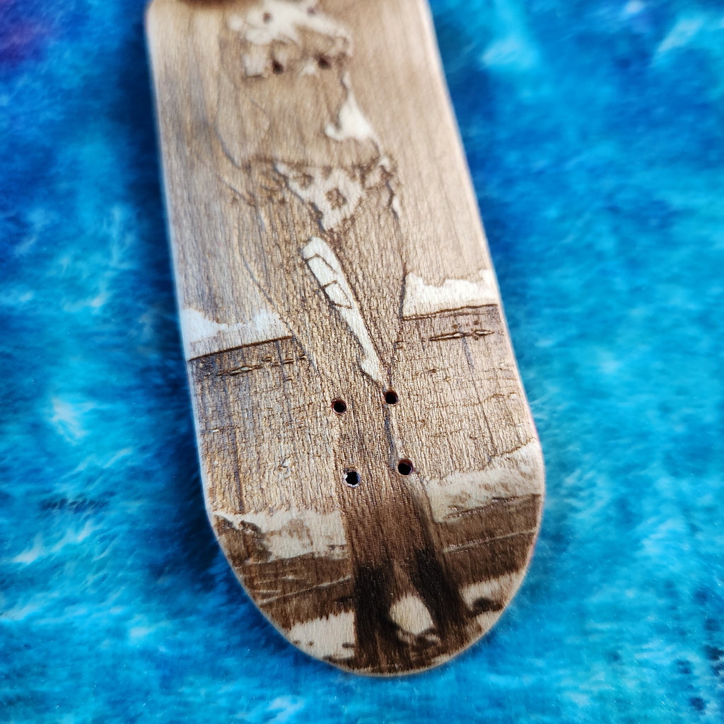 Beach Gal Pinup 1 - 36mm Fingerboard Blem Deck