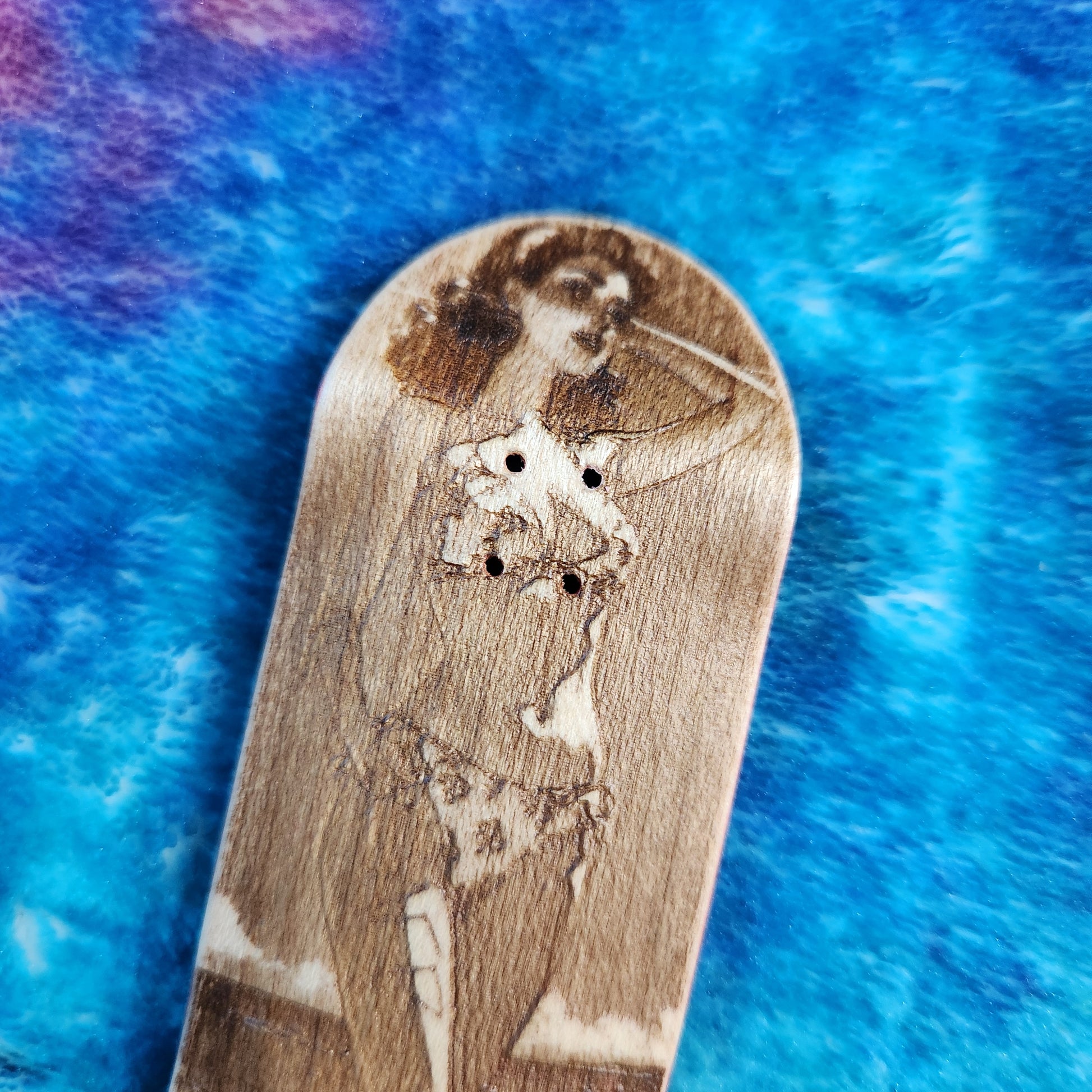 Beach Gal Pinup 1 - 36mm Fingerboard Blem Deck