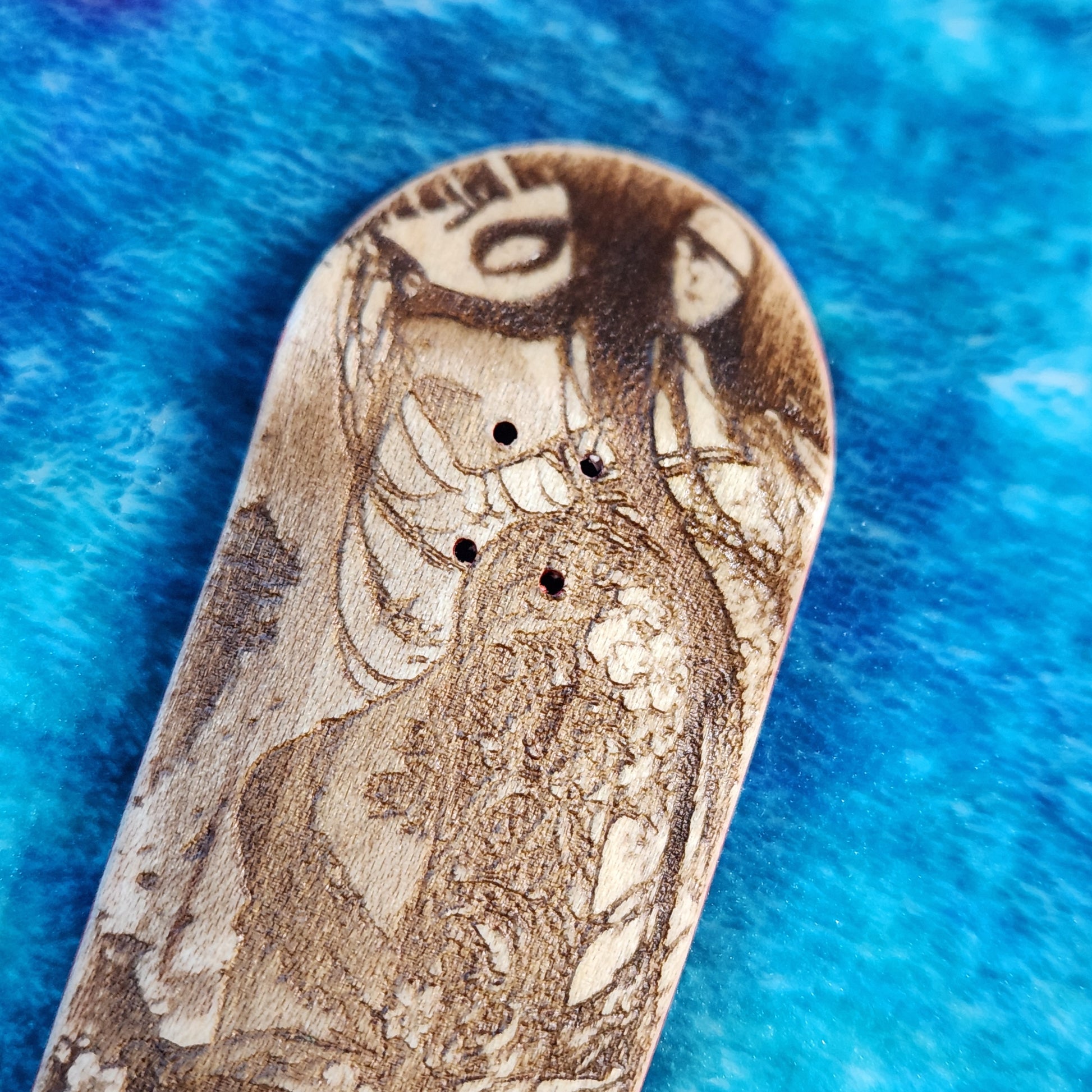 Cherry Blossom Warrior - 36mm Fingerboard Blem Deck