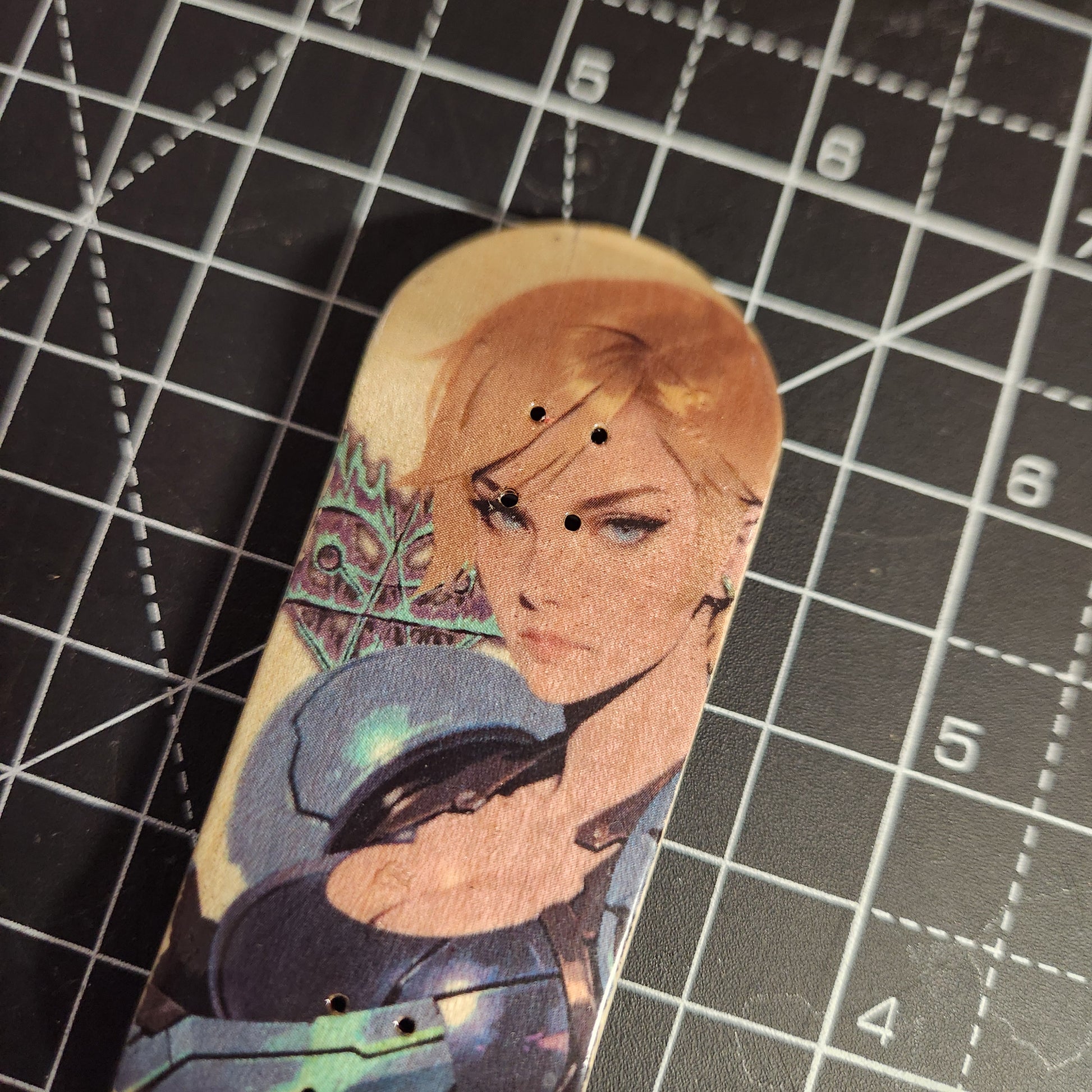 Samus Exits Power Suit - 36mm Fingerboard Deck | OG POP - Popsicle
