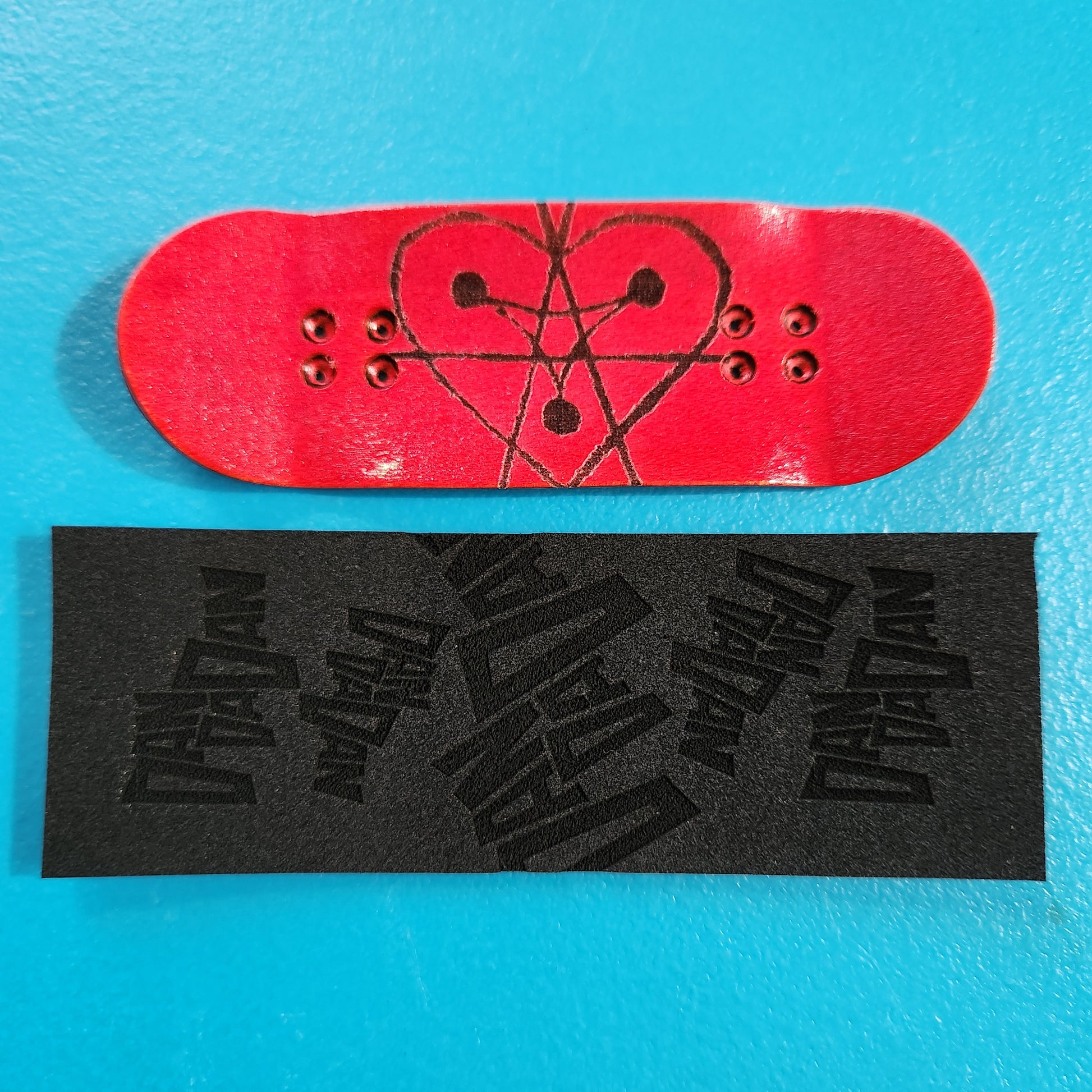 DanDaDan 34mm Pro Fingerboard Deck w/ Custom Grip