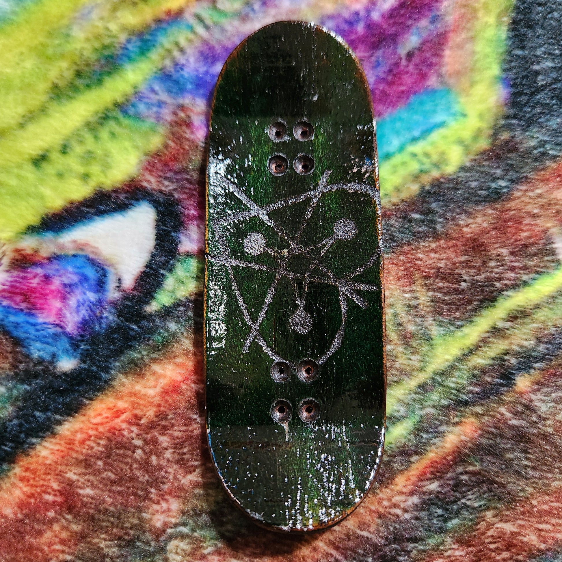 DE STIJL #1 DEEP EVERGREEN | Handmade 34mm Deck