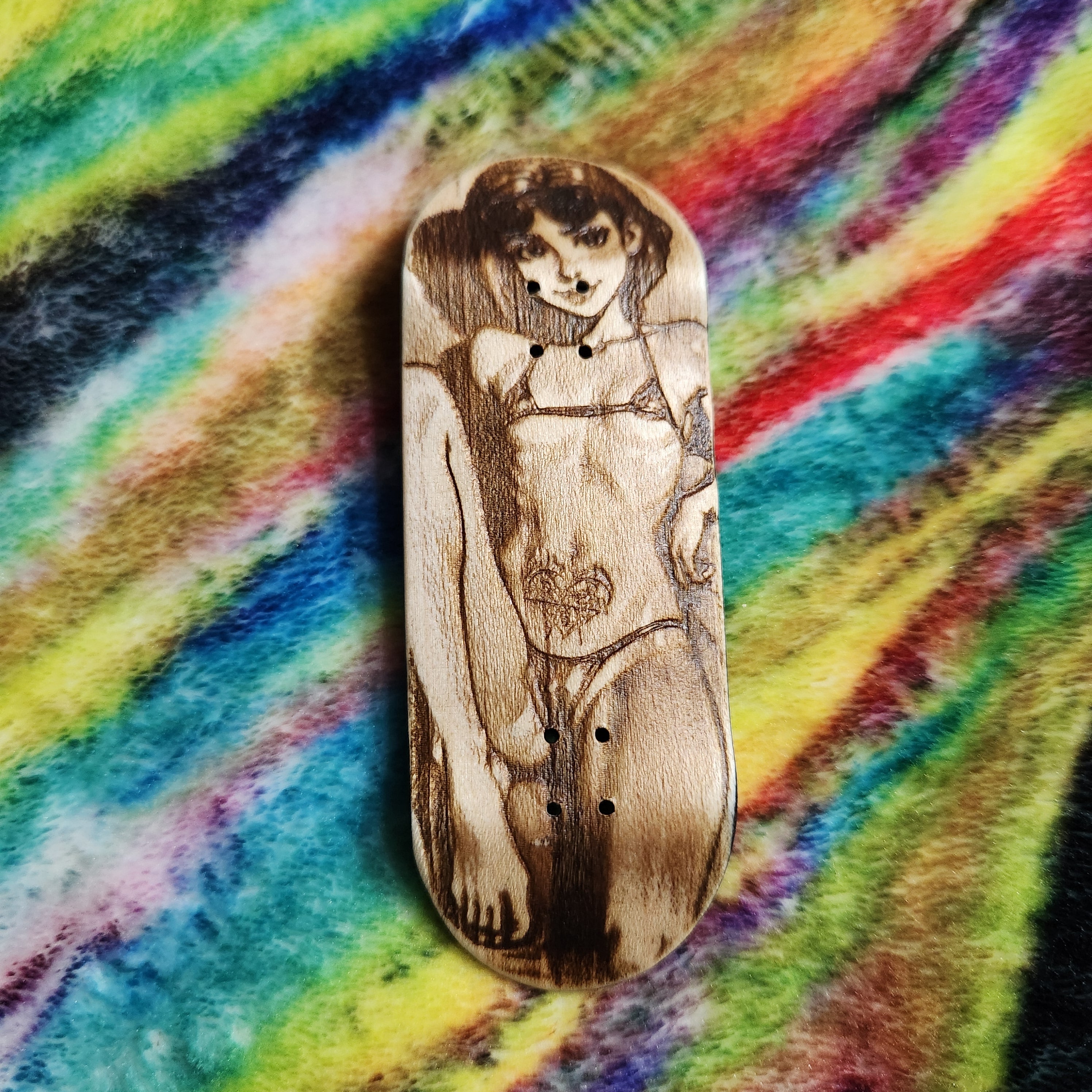 Bikini Beach Babe - 36mm Fingerboard Blem Deck