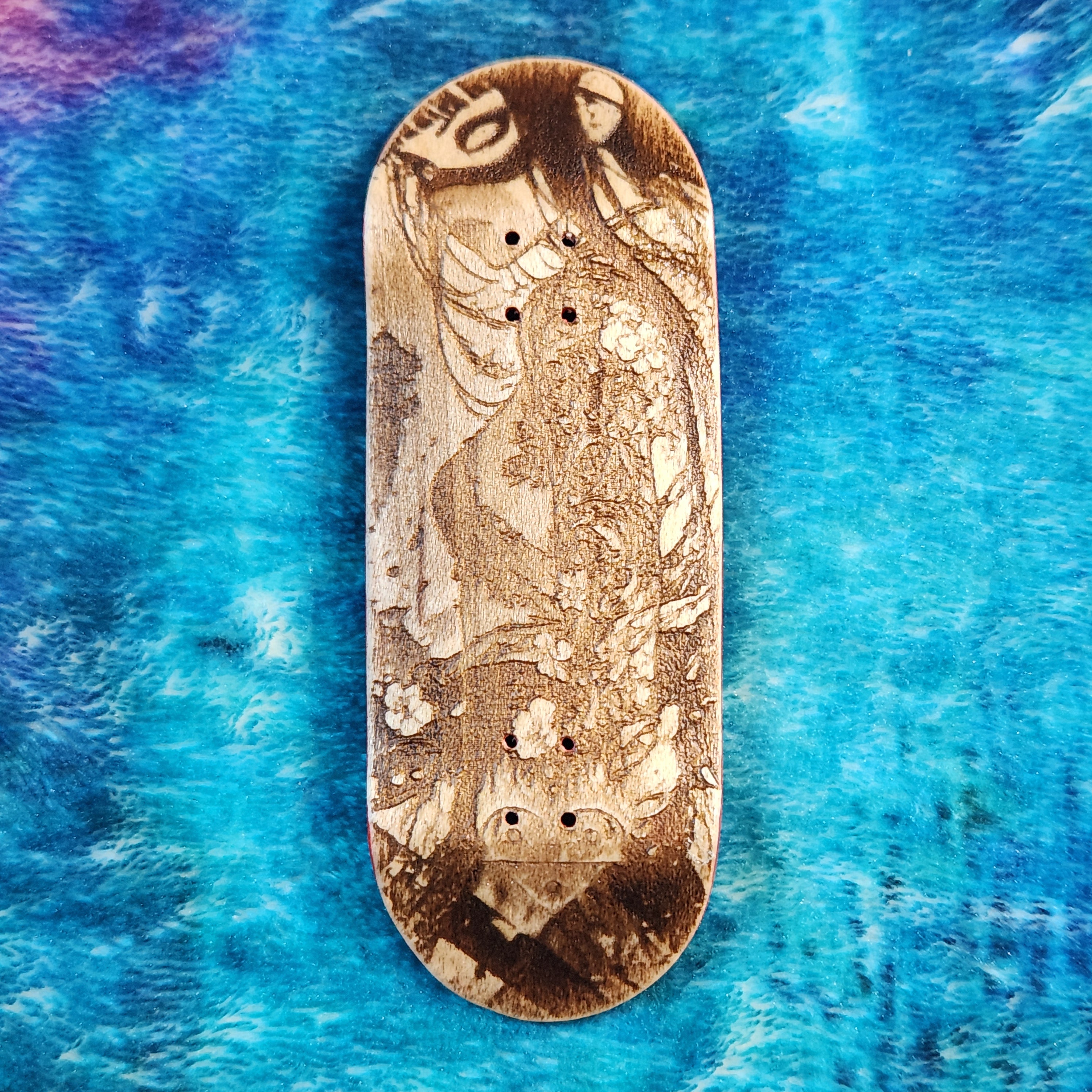 Cherry Blossom Warrior - 36mm Fingerboard Blem Deck