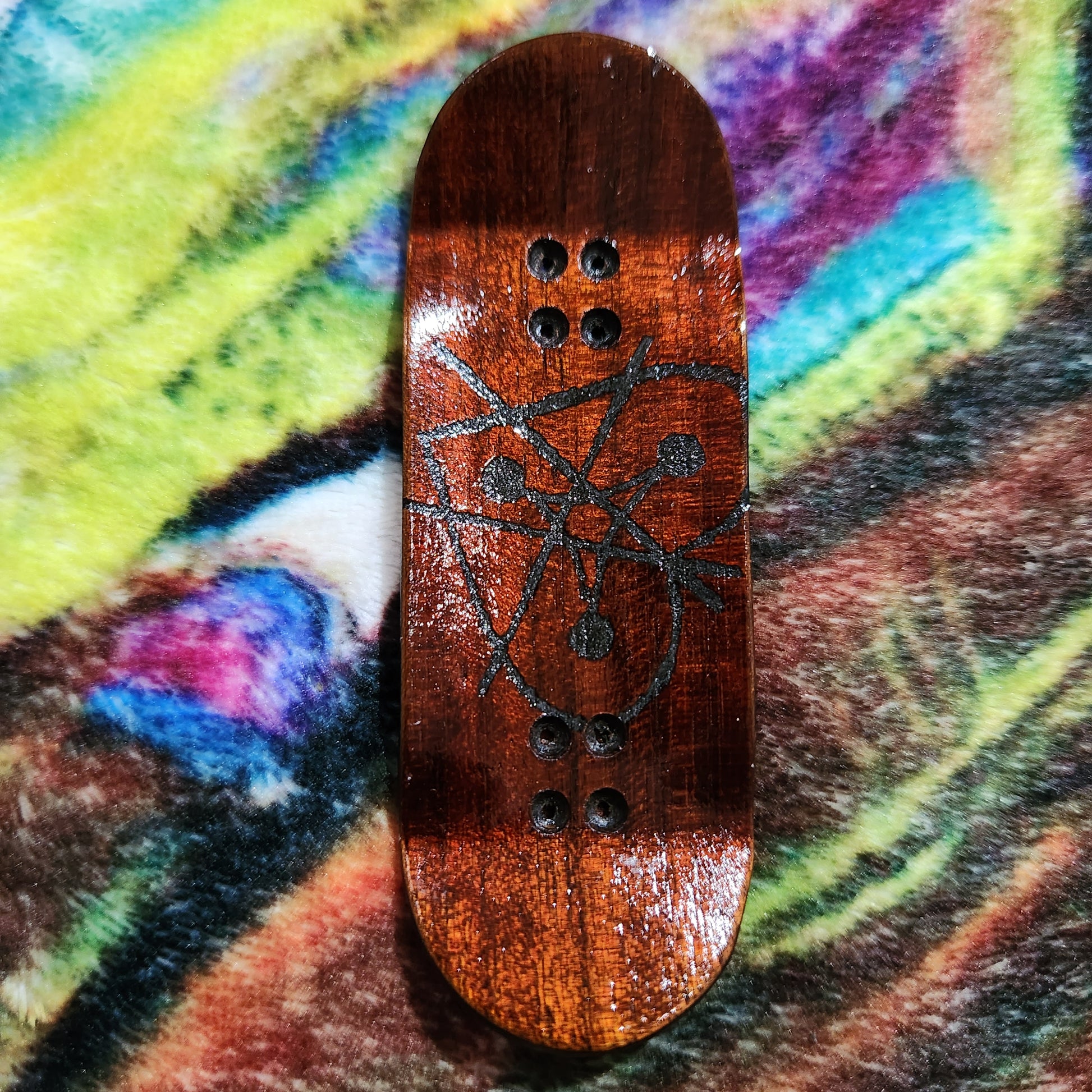 DE STIJL #2 AUBURN | Handmade 34mm Deck