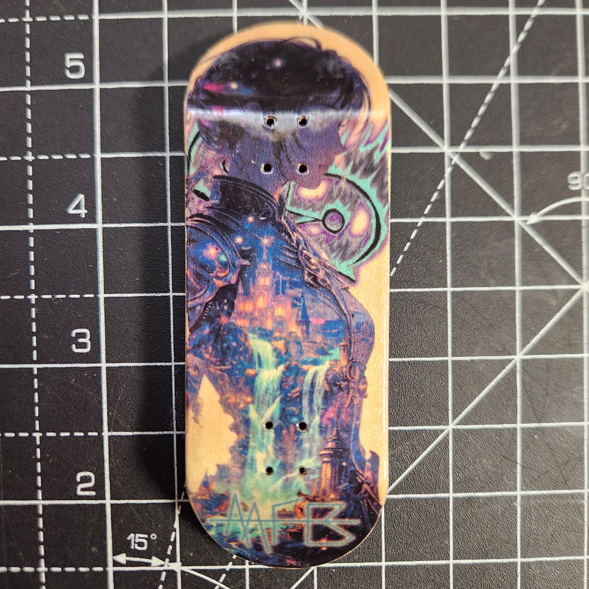A Knight Proudly Wears Her Kingdom - 34mm Fingerboard Deck | OG POP - Popsicle