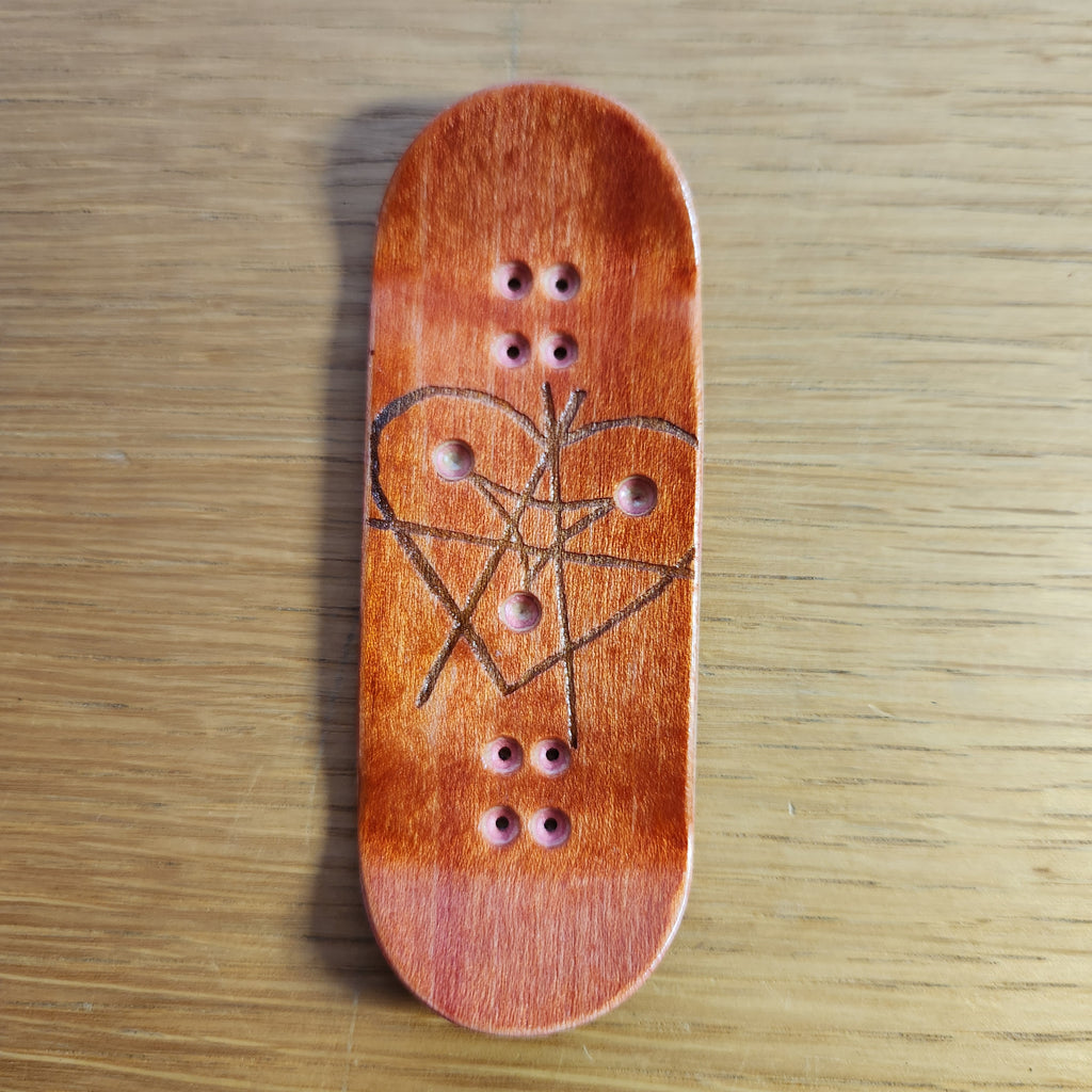 Full-bodied Ranma Split-Ply Fingerboard Deck| 34mm LOWRIDER - Popsicle