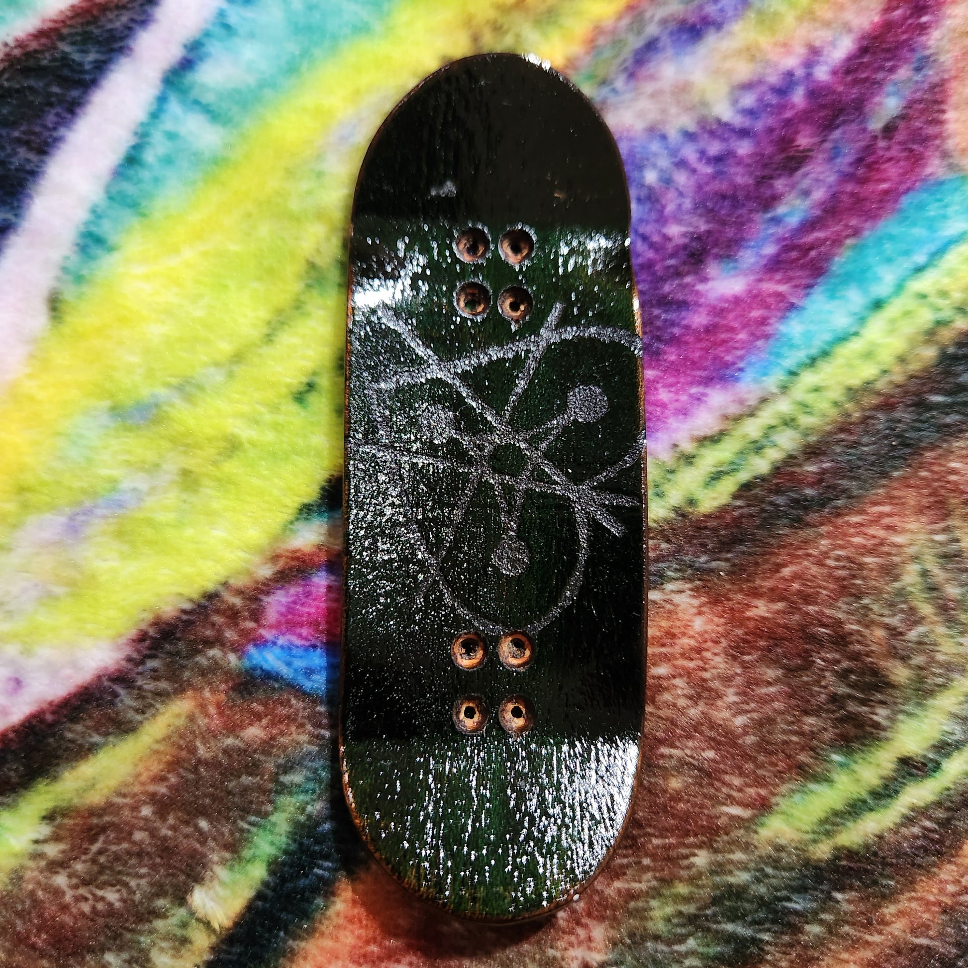 DE STIJL #2 DEEP EVERGREEN | Handmade 34mm Deck