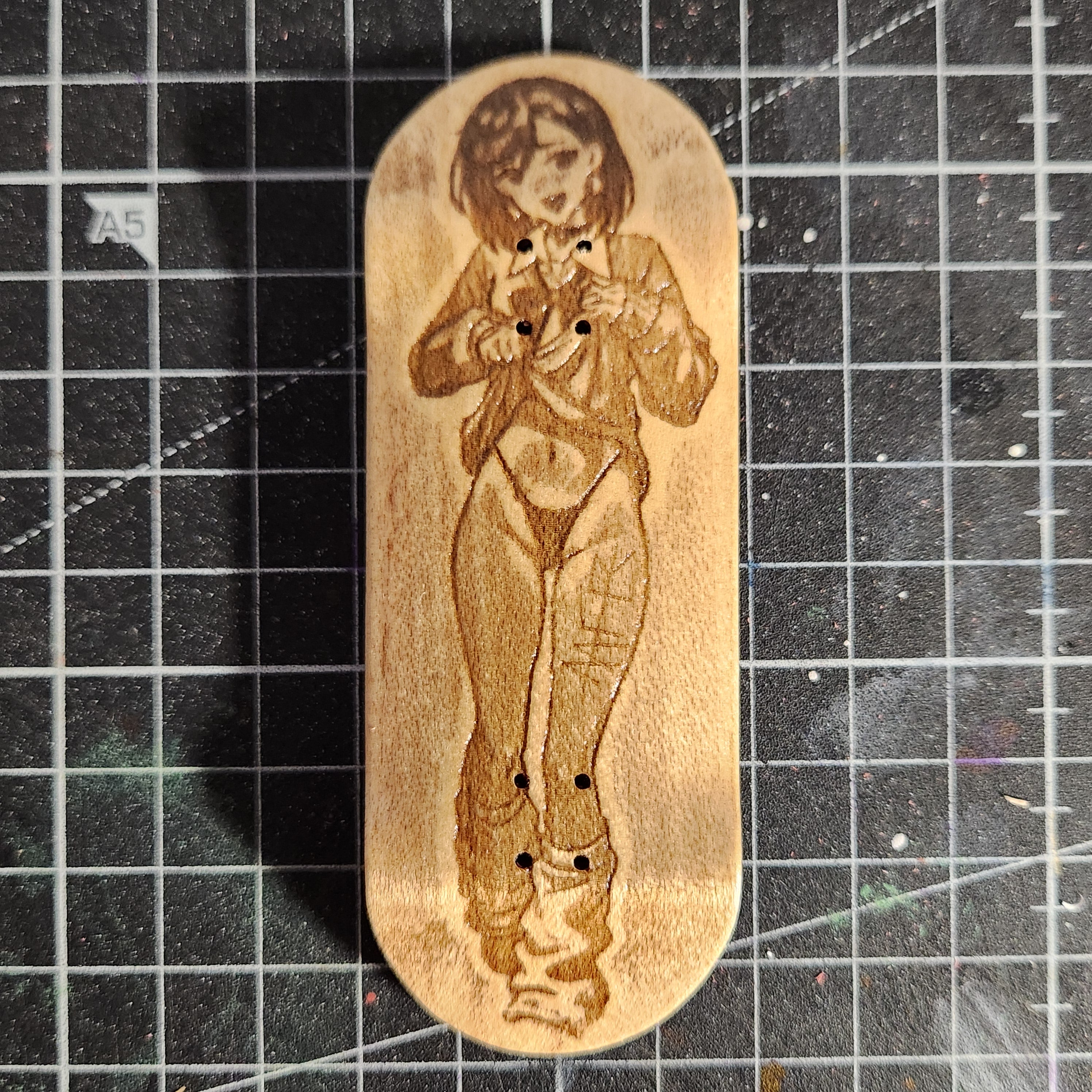 (NSFW) Momoko Blush - 36mm Fingerboard Deck