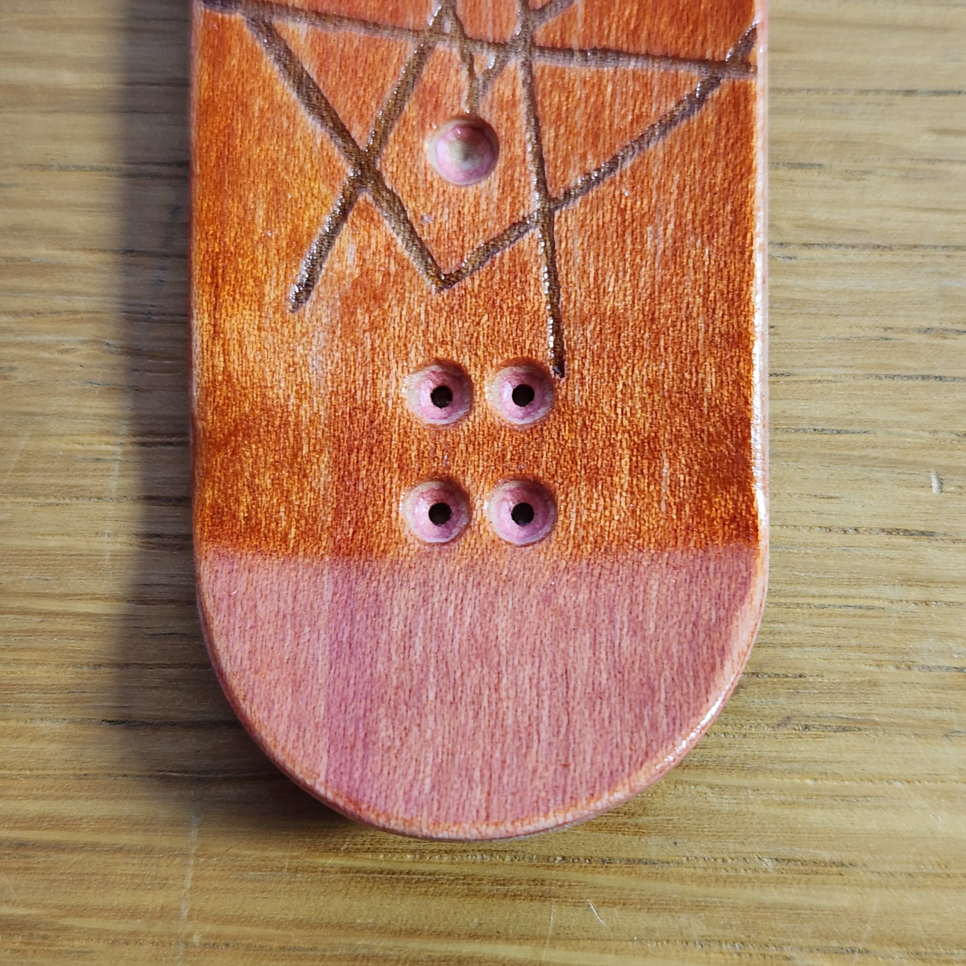 Full-bodied Ranma Split-Ply Fingerboard Deck| 34mm LOWRIDER - Popsicle