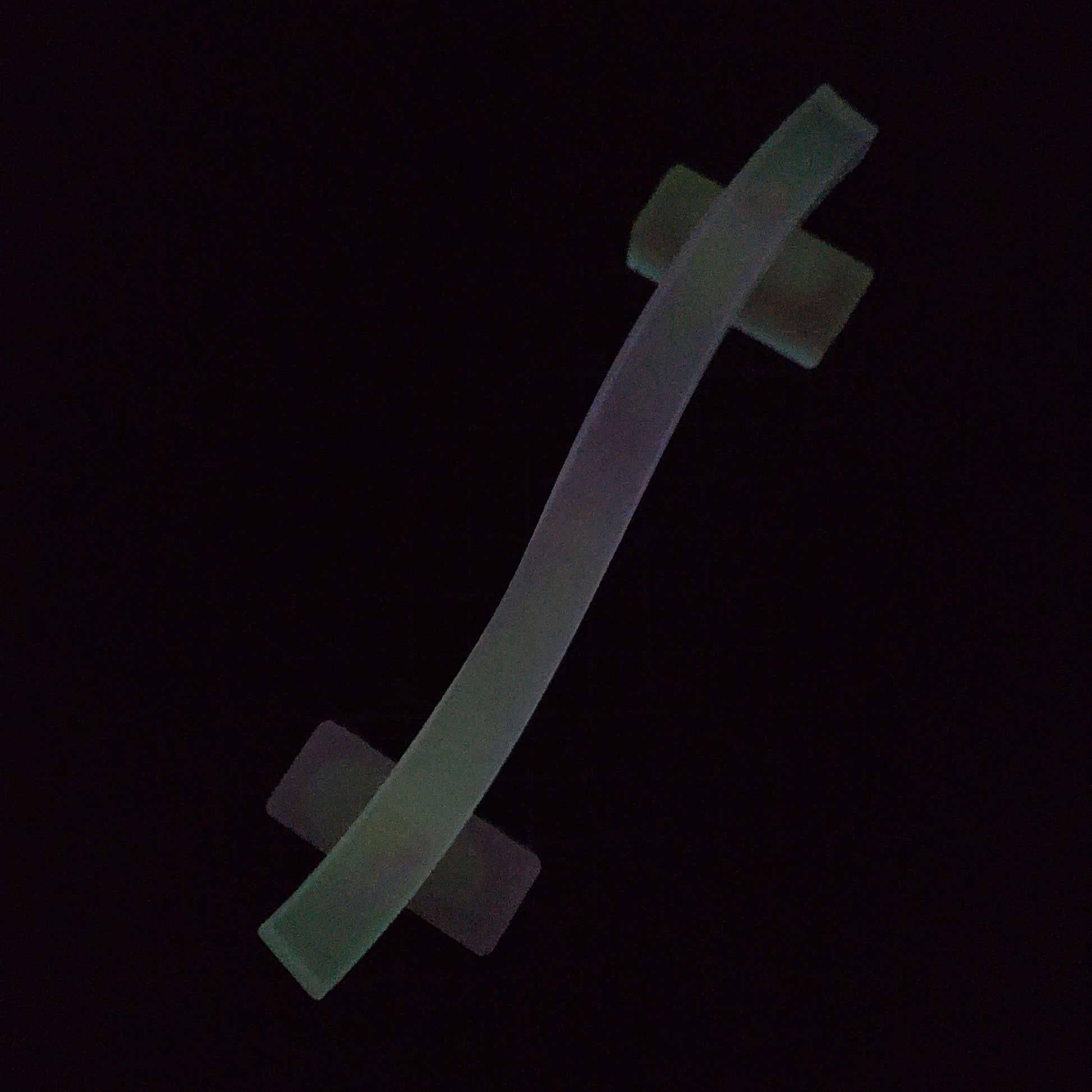 Glow-in-the-Dark Gummy Worm Rail | Pink/Yellow