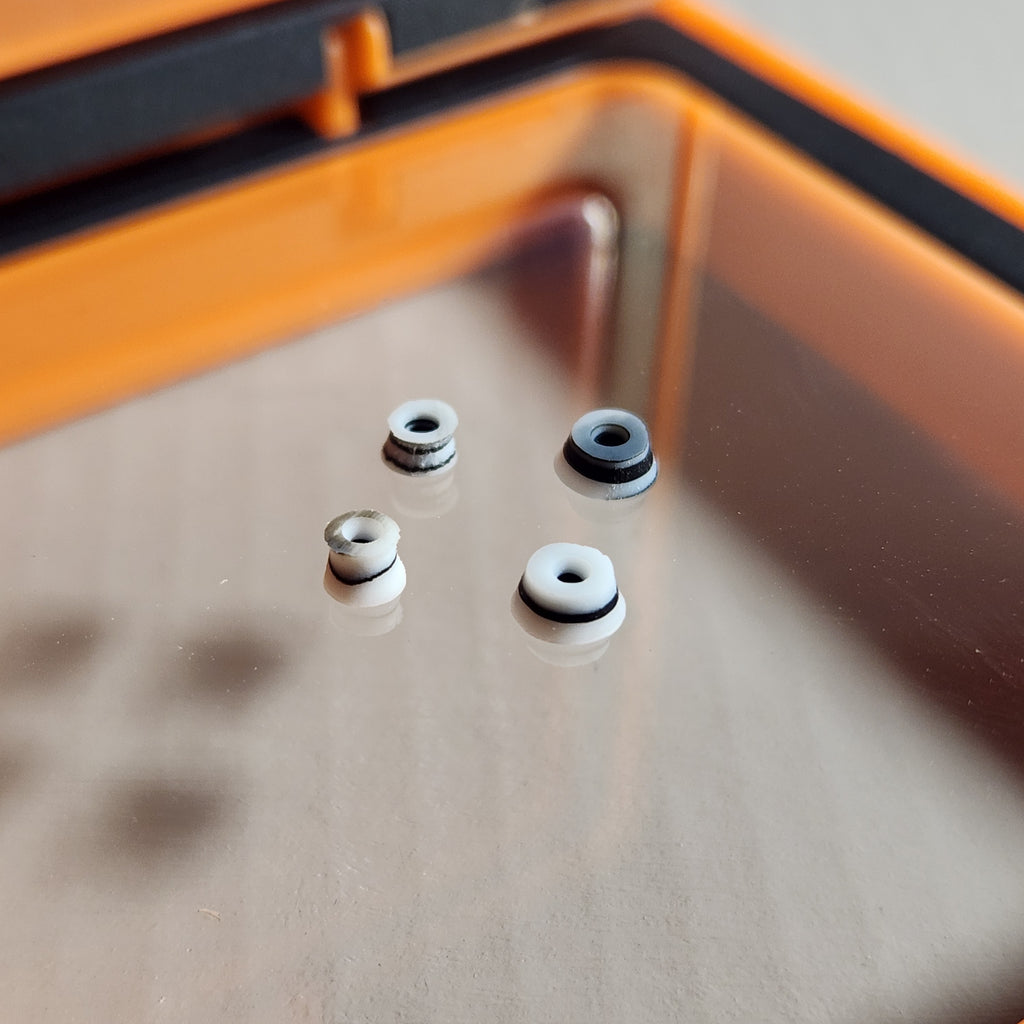Black & White | 78a Arkonic Fingerboard Bushings - Not UV Fluorescent