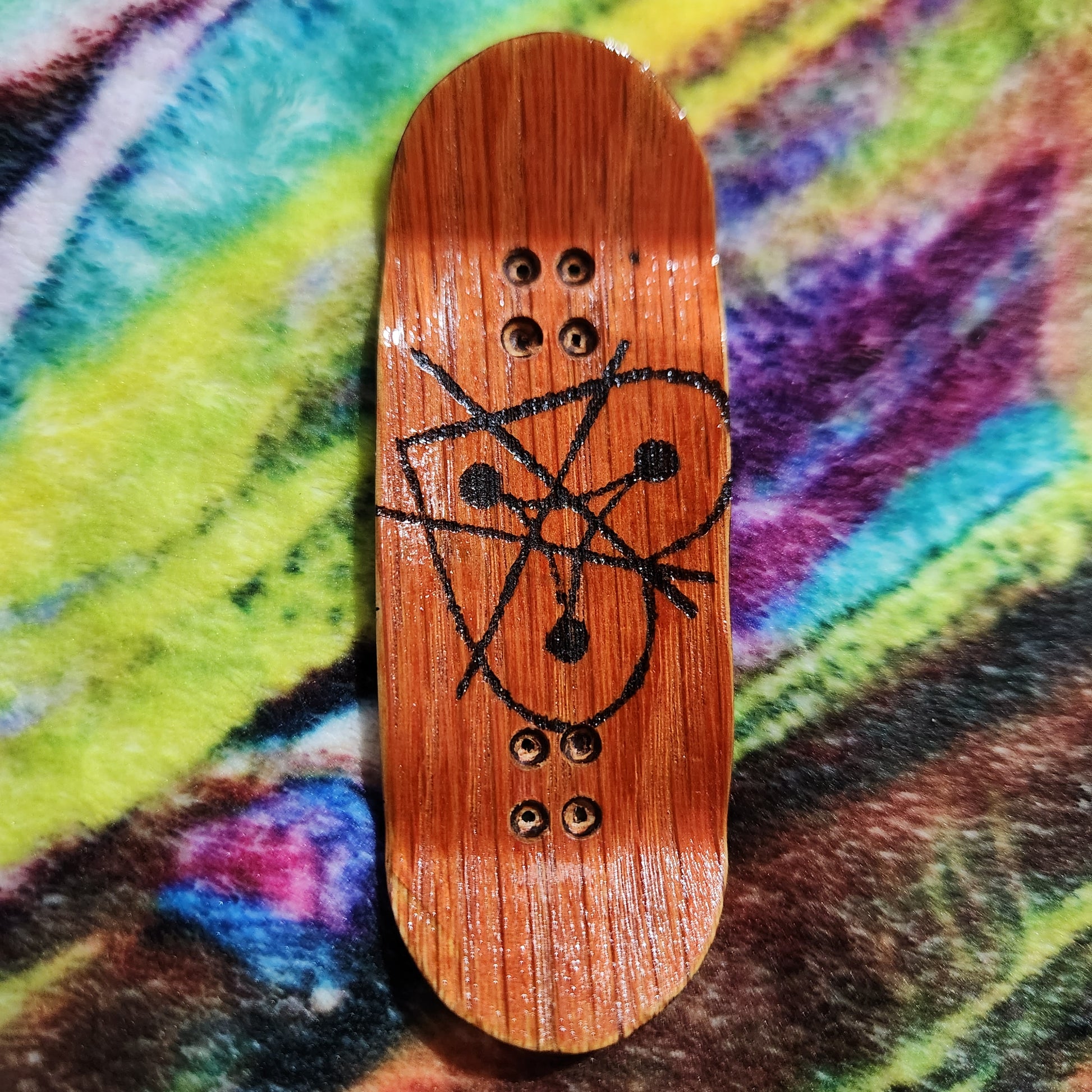 DE STIJL #3 ORANGE | Handmade 34mm Deck